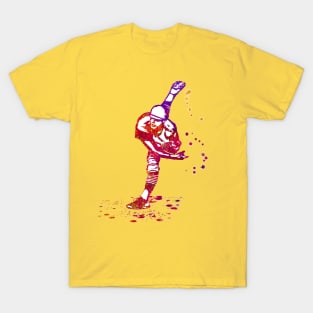 Baseball Pitcher in follow through movement or phase - 04 T-Shirt